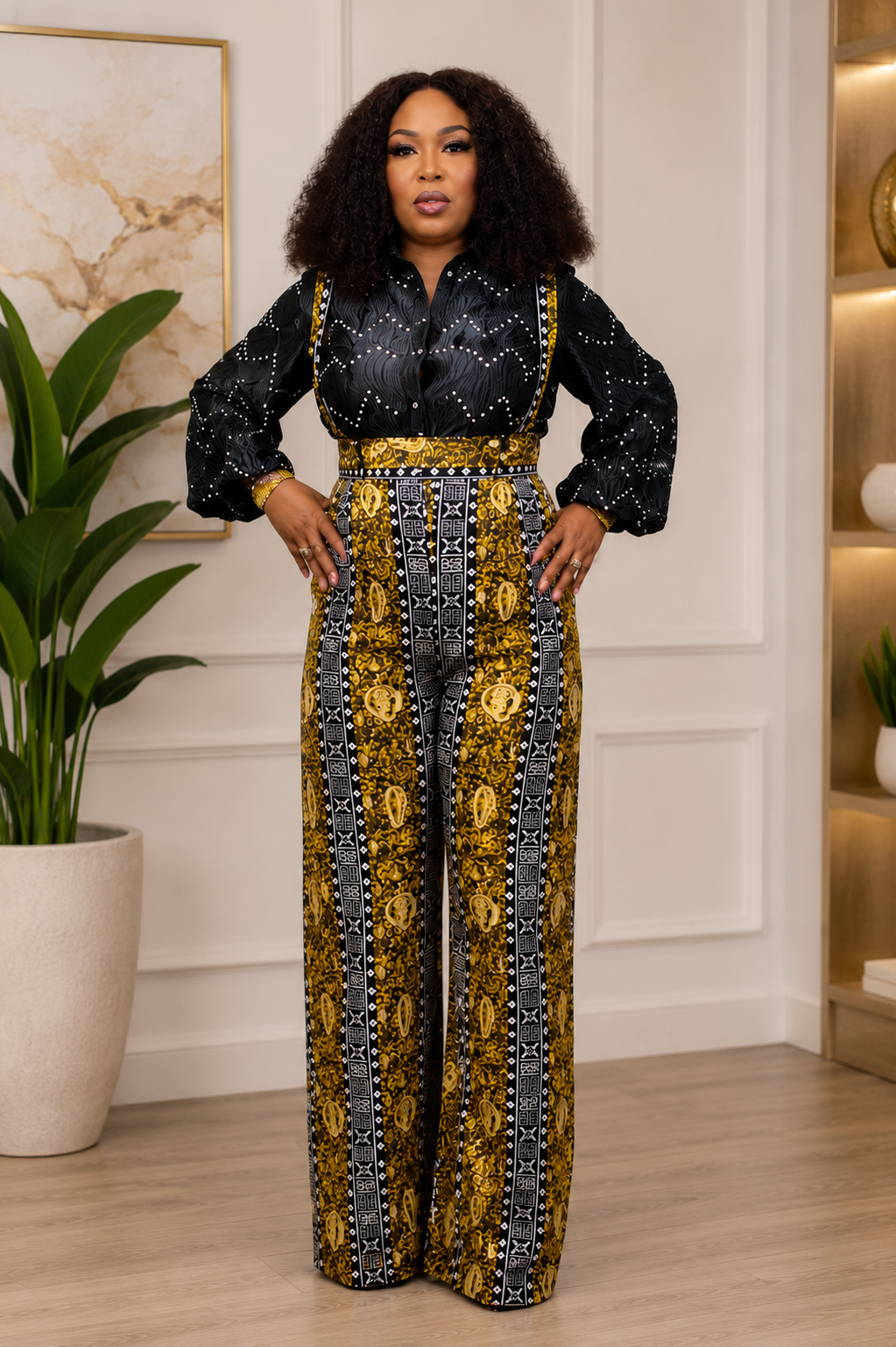 Chiamaka Wrap Jumpsuit — Nifftom Closet